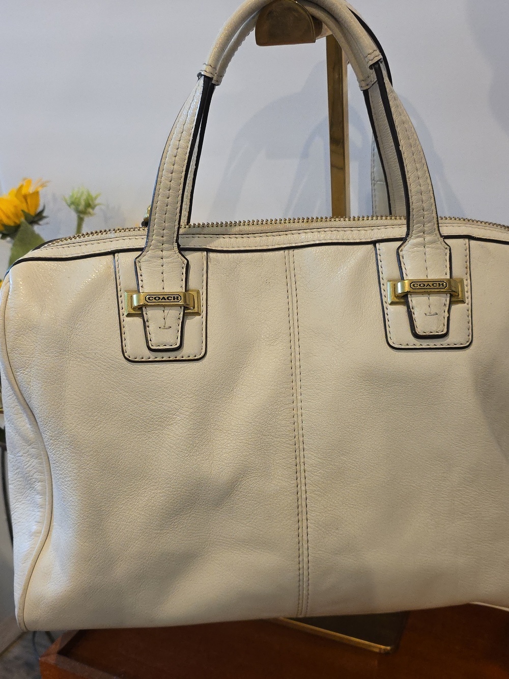 Coach Taylor Leather 2 Way Shoulder Bag - Picture 5 of 8